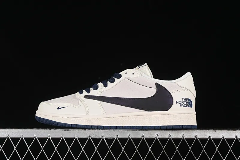 All categories Air Jordan Jordan series basketball shoes Air Jordan 1 Low High-end customized low-top sneakers Travis Scott x Fragment Design x Air Jordan 1 Low OG SP AJ1 Joe 1 North Face joint-off-white dark night purple low-top cultural casual sneakers XY2688-110